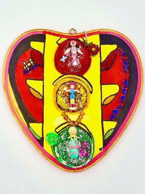 Polly Pocket Signs of the Heart Traffic Light Wooden Canvas Art